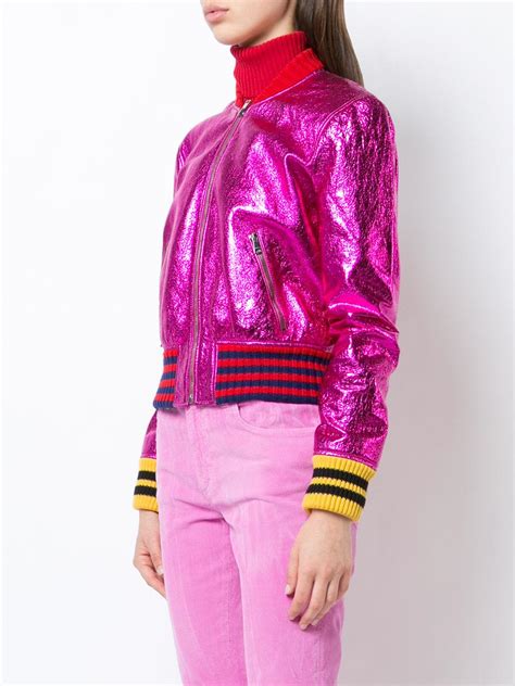 gucci pink bomber|Gucci Bomber And Track Jackets for Women .